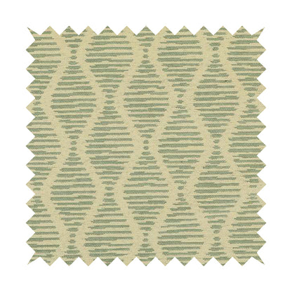 Cream Blue Colour Striped Pattern Chenille Upholstery Fabric JO-804 - Made To Measure Curtains