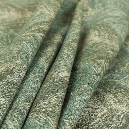 New Wave Pattern Blue Grey Colour Chenille Upholstery Fabric JO-806 - Made To Measure Curtains