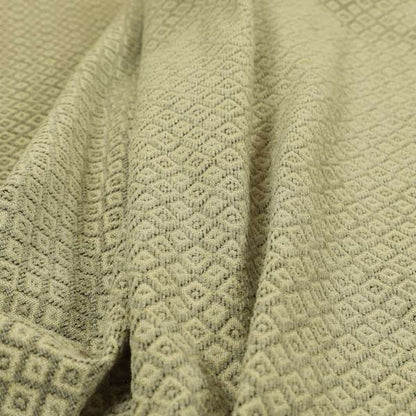 Small Geometric Pattern In Grey Colour Chenille Upholstery Fabric JO-825 - Roman Blinds