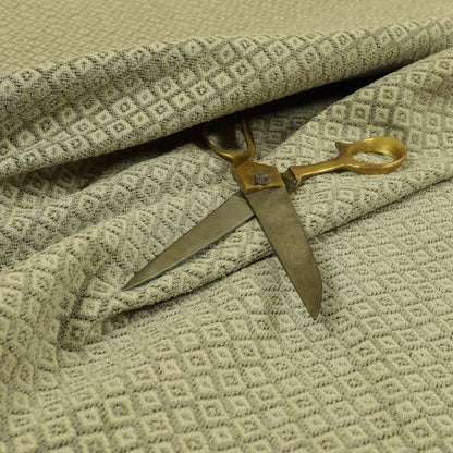 Small Geometric Pattern In Grey Colour Chenille Upholstery Fabric JO-825 - Handmade Cushions