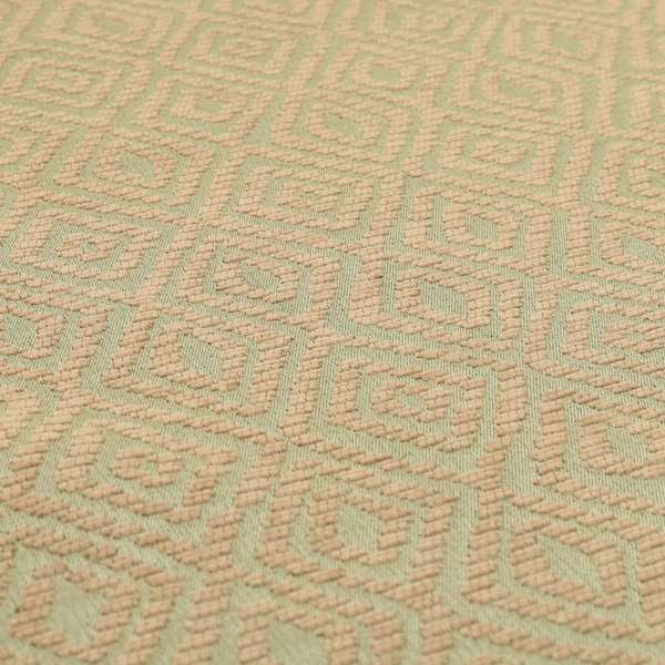 Geometric Diamond Modern Pattern In Pink Colour Chenille Upholstery Fabric JO-826 - Made To Measure Curtains