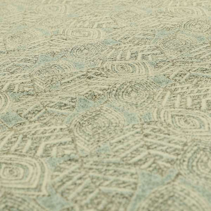 Floral Full All Over Detailed Pattern In Blue Colour Chenille Jacquard Furniture Fabric JO-830