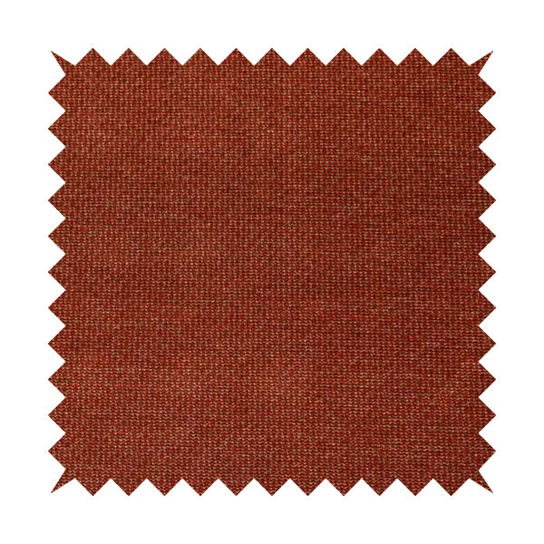 Soft Quality Woven Red Terracotta Colour Semi Plain Upholstery Fabric JO-848 - Roman Blinds