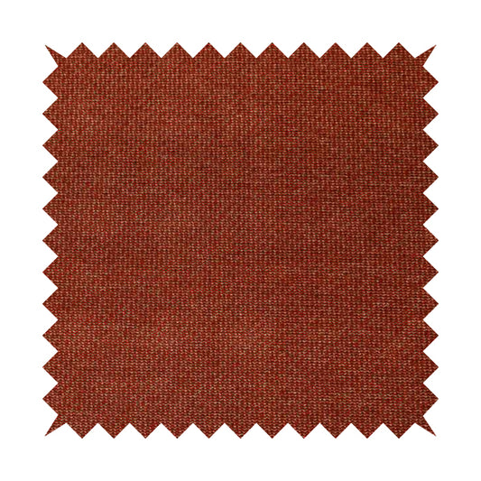 Soft Quality Woven Red Terracotta Colour Semi Plain Upholstery Fabric JO-848