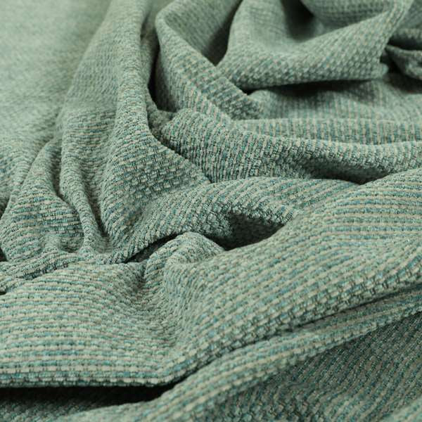 Lyon Soft Like Cotton Woven Hopsack Type Chenille Upholstery Fabric Grey Blue Colour JO-860 - Made To Measure Curtains