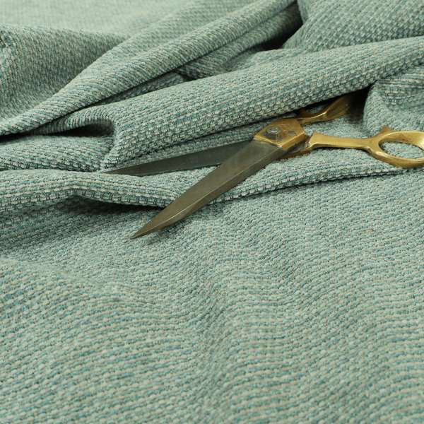 Lyon Soft Like Cotton Woven Hopsack Type Chenille Upholstery Fabric Grey Blue Colour JO-860 - Roman Blinds