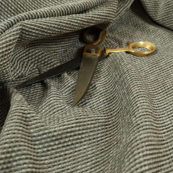 Lyon Soft Like Cotton Woven Hopsack Type Chenille Upholstery Fabric Slate Brown Grey Colour JO-865 - Roman Blinds