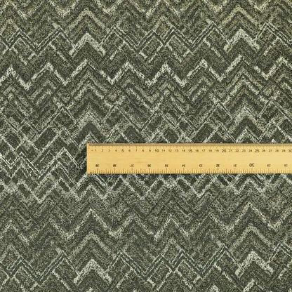 Elwin Decorative Weave Grey Colour Waves Pattern Jacquard Fabric JO-872 - Roman Blinds