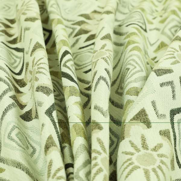 Brown Grey Colour Kilim Type Pattern Chenille Upholstery Fabric JO-879 - Roman Blinds