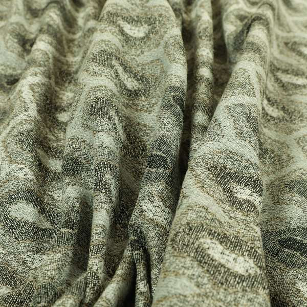 Decorative Weave Geometric Natural Grey Colour Pattern Jacquard Fabric JO-882 - Made To Measure Curtains