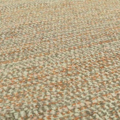 Abstract Pattern In Orange Brown Colour Chenille Upholstery Fabric JO-887 - Roman Blinds