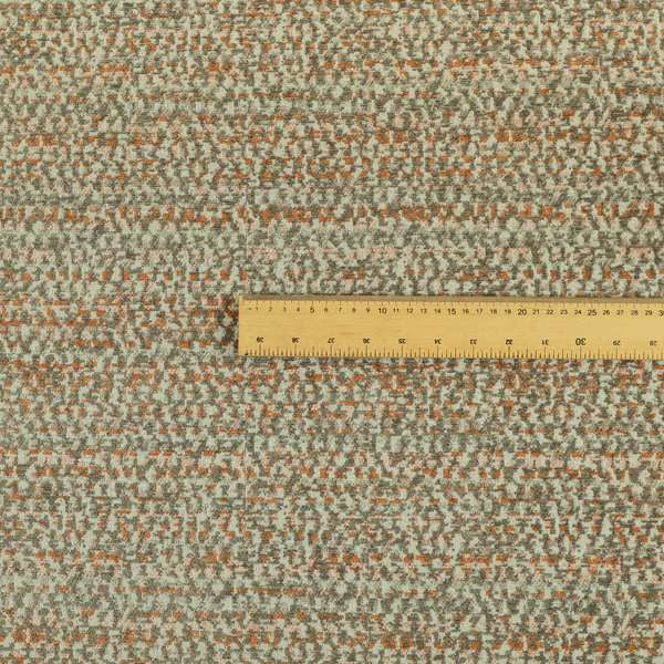 Abstract Pattern In Orange Brown Colour Chenille Upholstery Fabric JO-887 - Roman Blinds