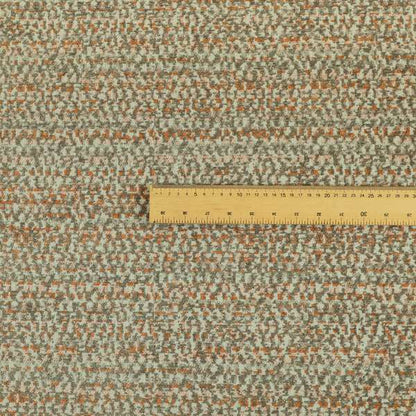 Abstract Pattern In Orange Brown Colour Chenille Upholstery Fabric JO-887