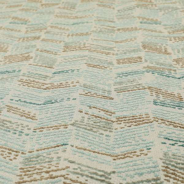 Small Stripe Pattern Blue Colour Chenille Upholstery Fabric JO-892 - Roman Blinds