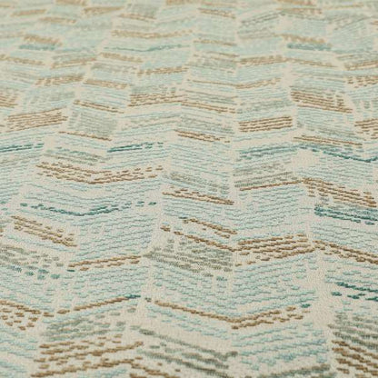 Small Stripe Pattern Blue Colour Chenille Upholstery Fabric JO-892 - Roman Blinds