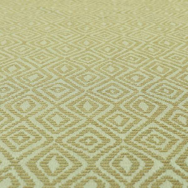 Geometric Diamond Modern Pattern In Brown Colour Chenille Upholstery Fabric JO-893 - Roman Blinds