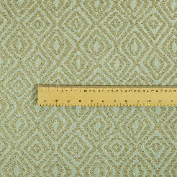 Geometric Diamond Modern Pattern In Brown Colour Chenille Upholstery Fabric JO-893 - Made To Measure Curtains