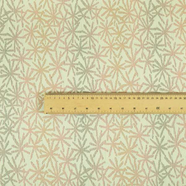 Decorative Geometric Pink Grey Colour Pattern Jacquard Fabric JO-894 - Made To Measure Curtains