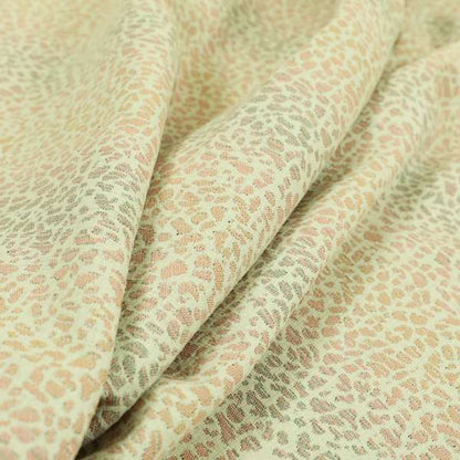 Decorative Geometric Pink Grey Colour Pattern Jacquard Fabric JO-895