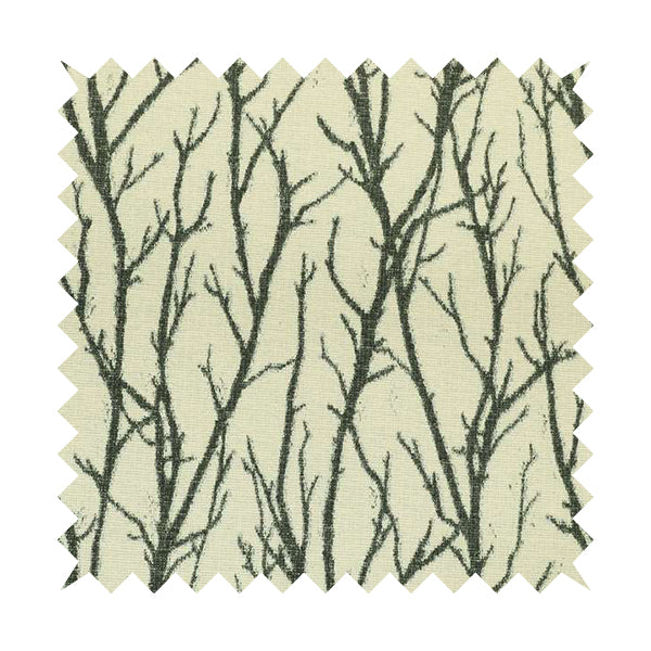 Abscission Tree Pattern In Cream Colour Chenille Jacquard Furniture Fabric JO-902 - Roman Blinds