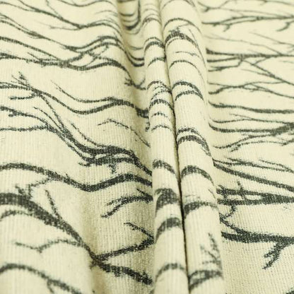 Abscission Tree Pattern In Cream Colour Chenille Jacquard Furniture Fabric JO-902 - Roman Blinds