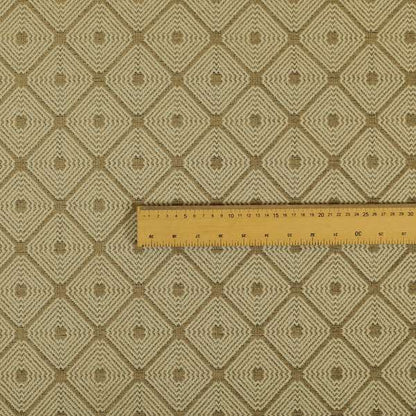 Diamond Geometric Pattern In Brown Colour Chenille Upholstery Furnishing Fabric JO-905 - Roman Blinds