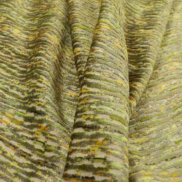 Camouflage Pattern In Green Brown Colour Velvet Upholstery Fabric JO-911