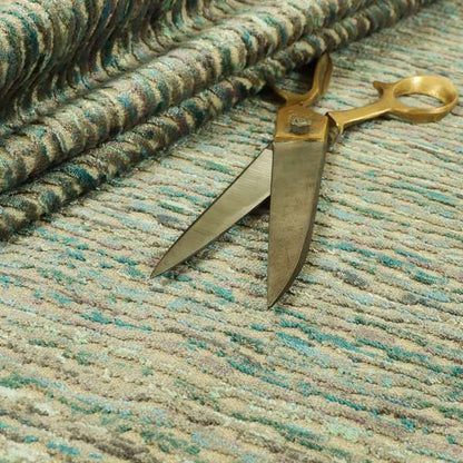 Camouflage Pattern In Blue Colour Velvet Upholstery Fabric JO-912 - Roman Blinds