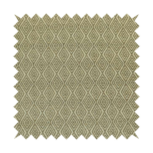 Diamond Geometric Pattern In Brown Colour Chenille Upholstery Furnishing Fabric JO-915 - Made To Measure Curtains