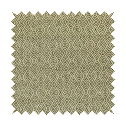 Diamond Geometric Pattern In Brown Colour Chenille Upholstery Furnishing Fabric JO-915 - Made To Measure Curtains