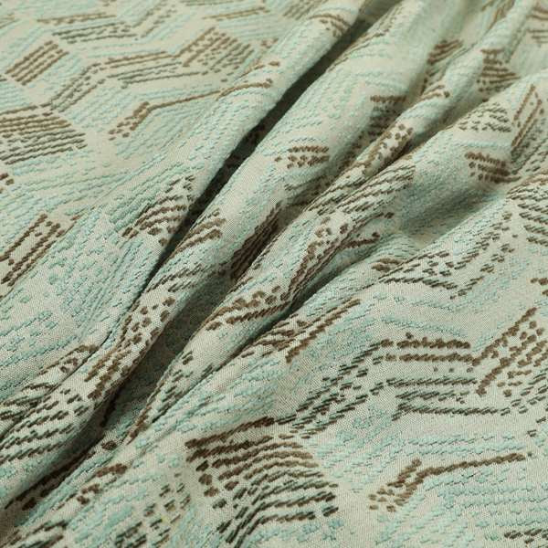 Small Stripe Pattern Blue Colour Chenille Upholstery Fabric JO-920 - Roman Blinds