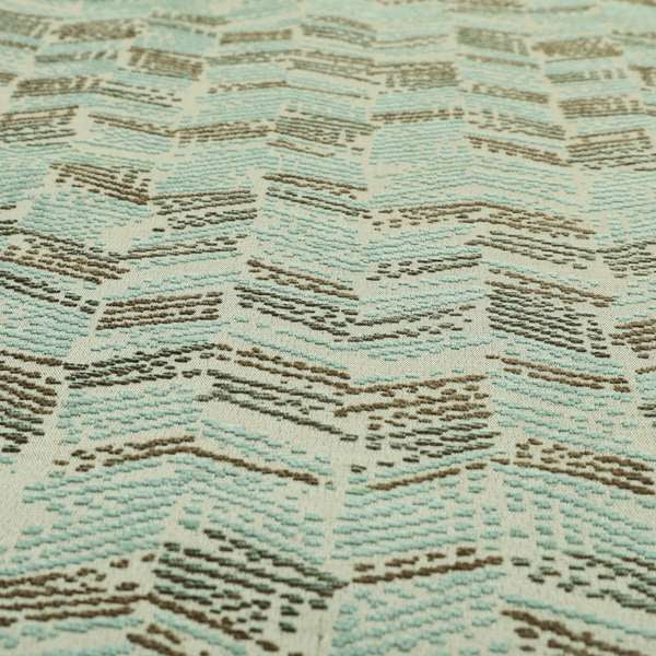 Small Stripe Pattern Blue Colour Chenille Upholstery Fabric JO-920 - Made To Measure Curtains