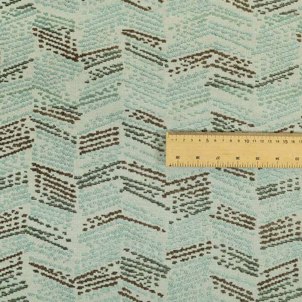 Small Stripe Pattern Blue Colour Chenille Upholstery Fabric JO-920