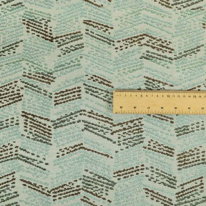 Small Stripe Pattern Blue Colour Chenille Upholstery Fabric JO-920 - Made To Measure Curtains