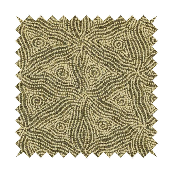 Gold Cream Colour Modern Pyramid Pattern Chenille Upholstery Fabric JO-923 - Handmade Cushions