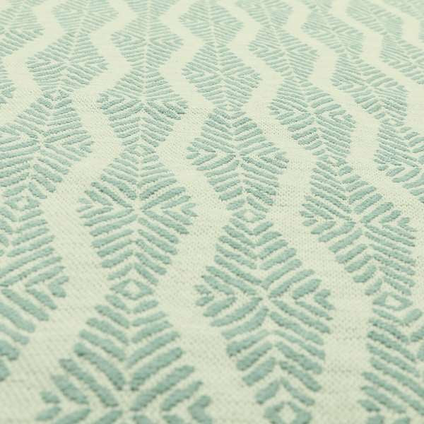 White Blue Colour Striped Pattern Chenille Upholstery Fabric JO-933 - Roman Blinds