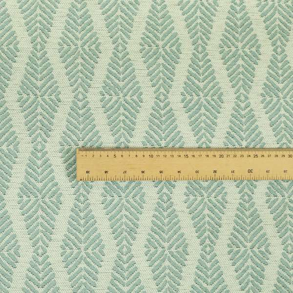 White Blue Colour Striped Pattern Chenille Upholstery Fabric JO-933 - Roman Blinds