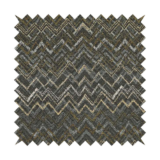 Elwin Decorative Weave Green Blue Colour Waves Pattern Jacquard Fabric JO-947