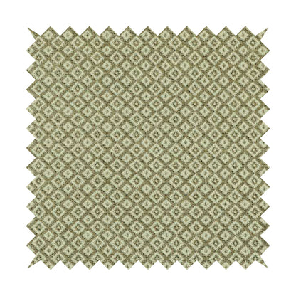 Small Diamond Geometric Pattern In Brown Colour Chenille Upholstery Furnishing Fabric JO-956 - Roman Blinds