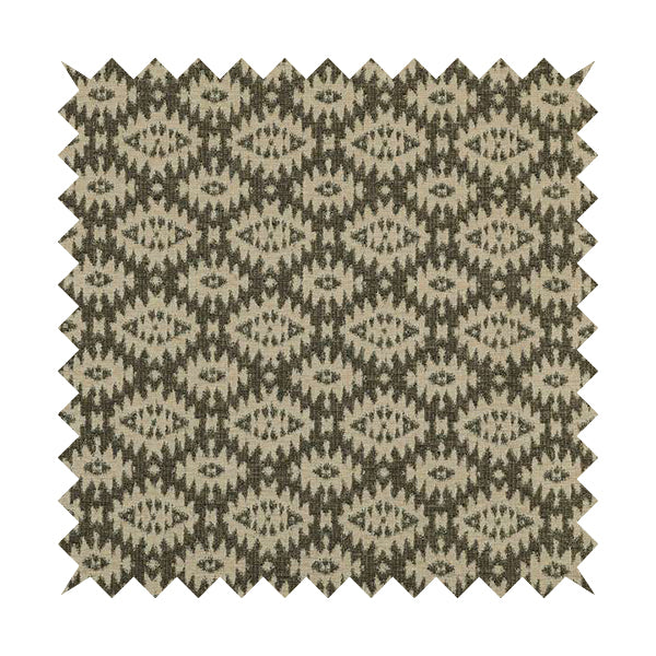 Kilim Aztec Pattern In Pink Grey Colour Chenille Jacquard Furniture Fabric JO-966 - Roman Blinds