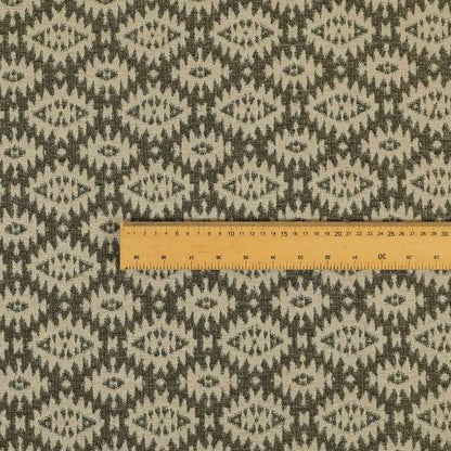 Kilim Aztec Pattern In Pink Grey Colour Chenille Jacquard Furniture Fabric JO-966 - Roman Blinds