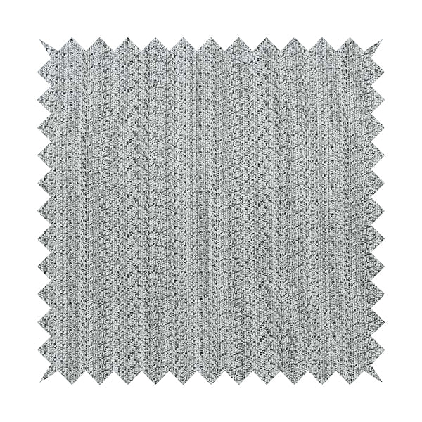 Gloria Plain Stripe Textured Chenille Upholstery Fabric In White Colour JO-97