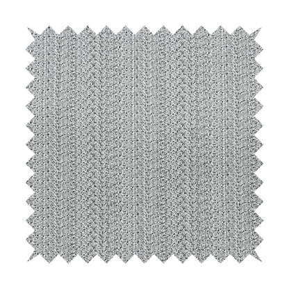 Gloria Plain Stripe Textured Chenille Upholstery Fabric In White Colour JO-97