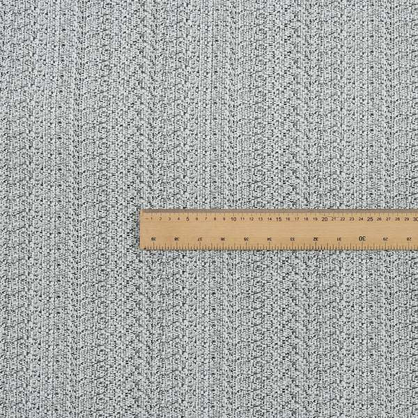 Gloria Plain Stripe Textured Chenille Upholstery Fabric In White Colour JO-97 - Roman Blinds