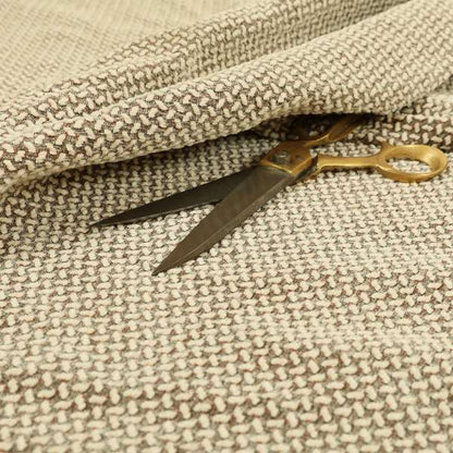 Voyage Of Small Falling Leaf Pattern In Cream Colour Woven Soft Chenille Upholstery Fabric JO-977