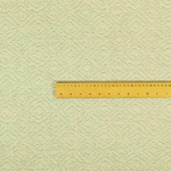 Cream Coloured Semi Plain Geometric Pattern Upholstery Furnishing Fabric JO-981 - Roman Blinds