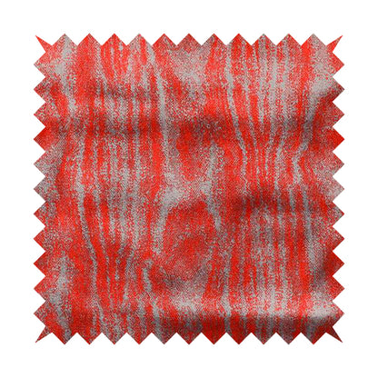 Abstract Full Pattern Velvet Material Red Grey Upholstery Fabric JO-986