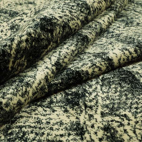 Abstract Spiral Pattern Velvet Material Black Beige Upholstery Fabric JO-987 - Made To Measure Curtains