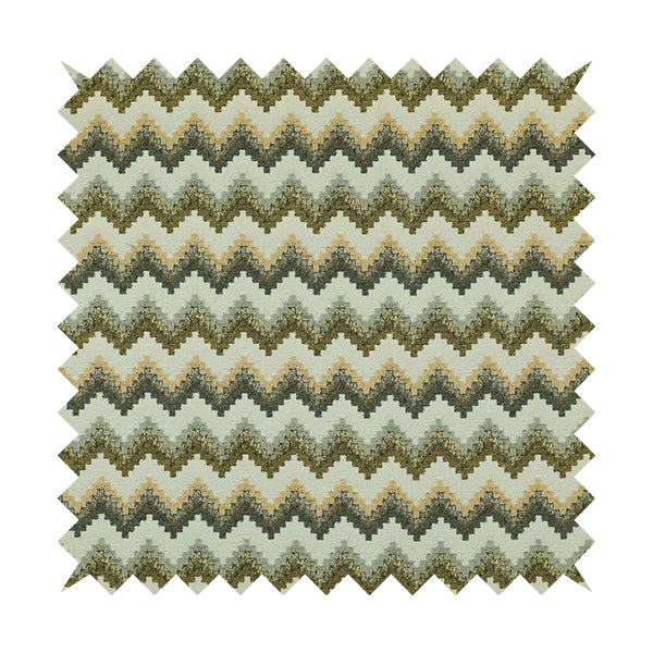 Chevron Pattern Material Grey Yellow Upholstery Fabric JO-989 - Made To Measure Curtains