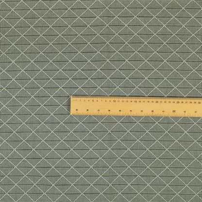 Geometric Modern Pattern Material Grey Furnishing Upholstery Fabric JO-990 - Roman Blinds